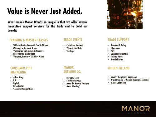 MANOR BRANDS |