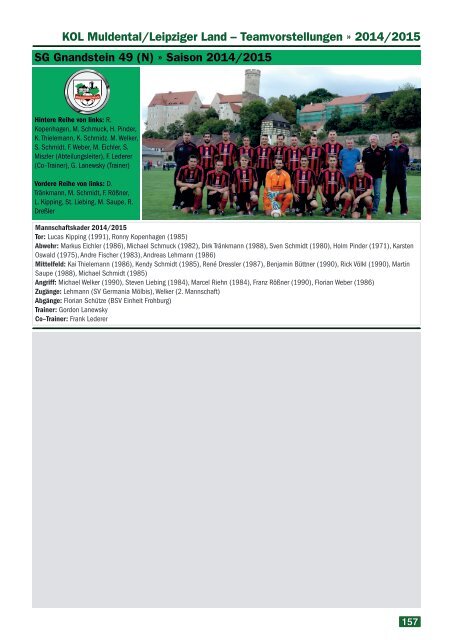 Saisonmagazin 2014/15 "Fußball im Osten"