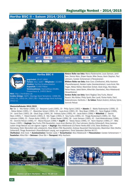 Saisonmagazin 2014/15 "Fußball im Osten"