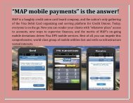 “MAP mobile payments” is the answer!