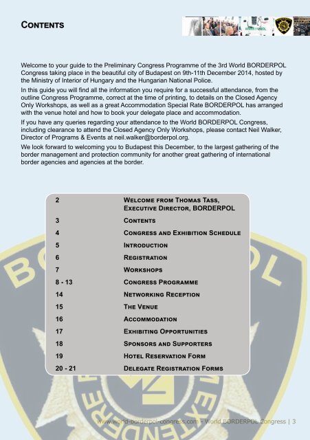 World BORDERPOL Congress Prelim Congress Prog