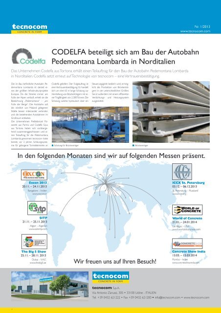 tecnocom Newsletter 01/2013