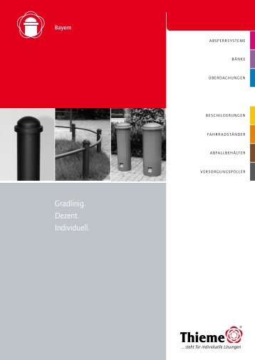 Thieme Stadtmobiliar System Bayern