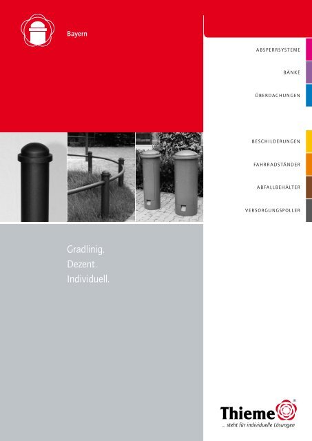 Thieme Stadtmobiliar System Bayern