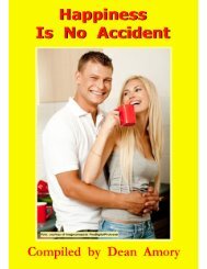 Happiness is no Accident - Dean Amory