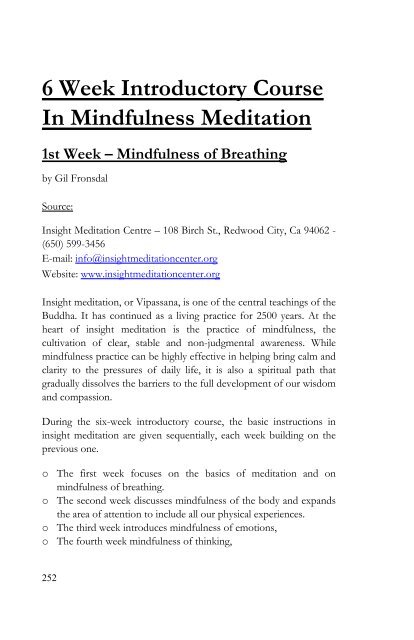 Introduction to Mindfulness - Dean Amory