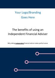 The Benefits of Using an Independent Financial Adviser