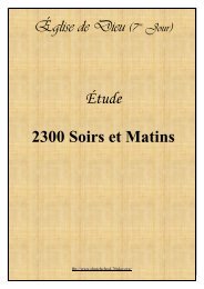 Étude 2300 Soirs et Matins