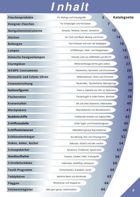 Navigator Katalog - Maritime Werbung