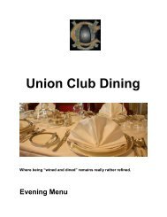 Union Club Dining