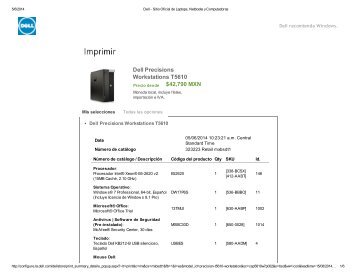 Dell Precisions Workstations T5610 $42,790 MXN