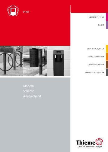 Thieme Stadtmobiliar System Scape