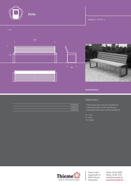 Thieme Stadtmobiliar System Scape