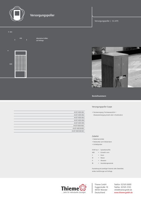 Thieme Stadtmobiliar System Scape