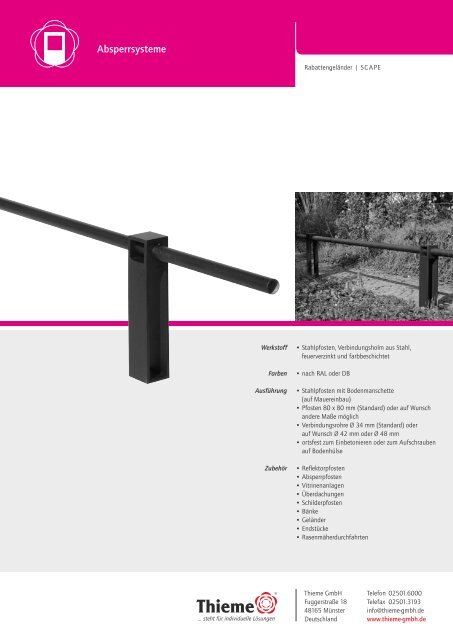 Thieme Stadtmobiliar System Scape