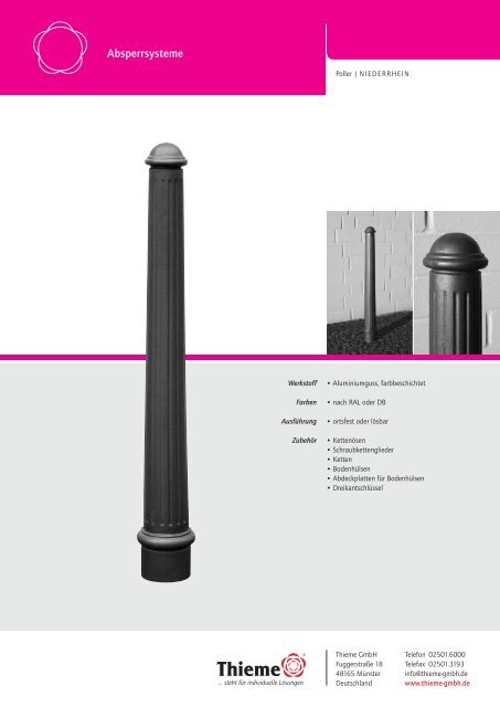 Thieme Stadtmobiliar Poller