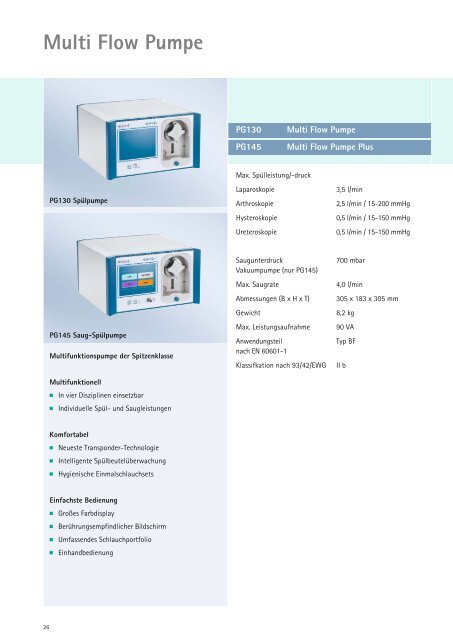 Aesculap® Geräte und Optiken - Aesculap Endoscopic Technology