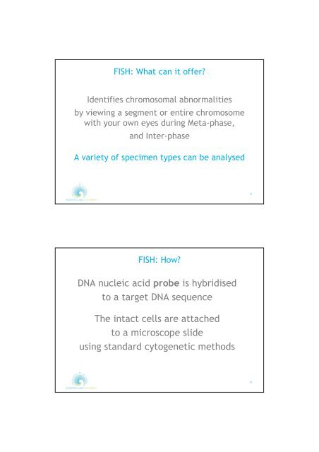 WORKSHOP BOOK Fluorescent in Situ Hybridisation - FISH - on Human Sperm