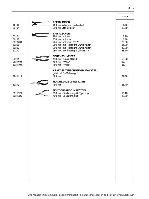 Preisliste 2012 - Baustoffe Einsiedeln AG