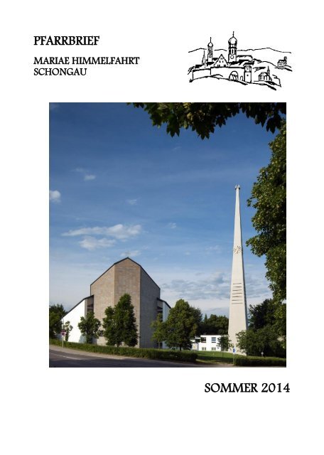 PFARRBRIEF SOMMER 2014