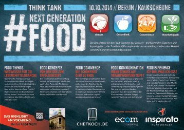 Think Tank NEXT GENERATION FOOD 2014