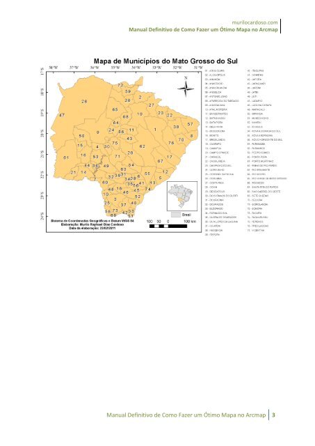 Como fazer um bom mapa no ARCGIS