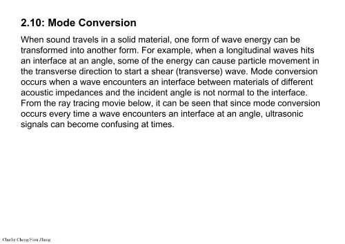 Section 2: Physics of Ultrasound