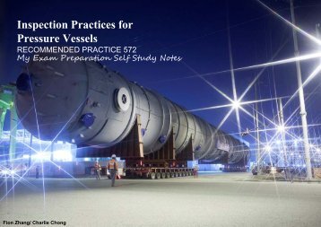 Inspection Practices for Pressure Vessels