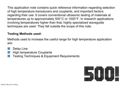 Preparatory Notes for ASNT NDT Level III Examination - Ultrasonic Testing, UT