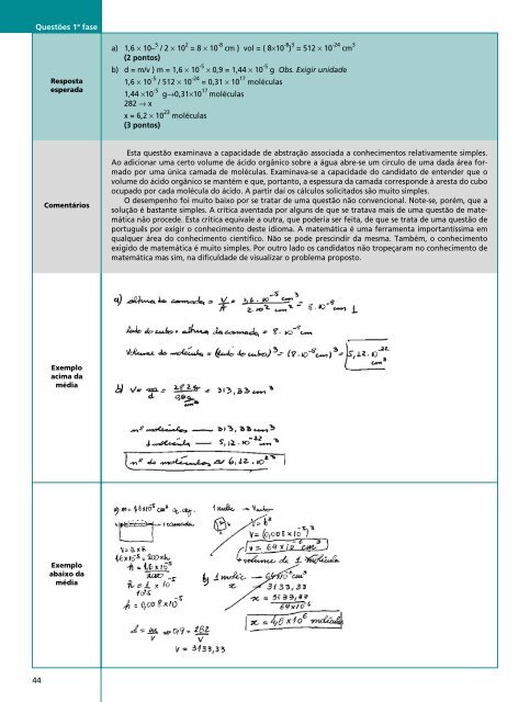 Caderno de Questões