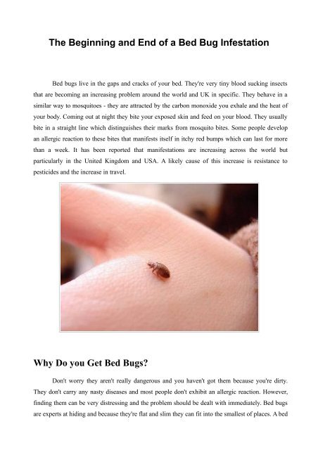 Bug infestation deals