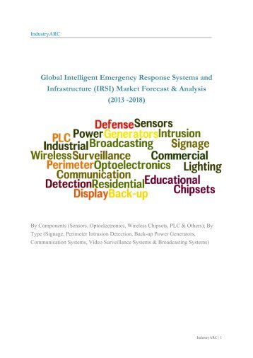 Global Intelligent Emergency Response Systems and Infrastructure (IRSI) Market Forecast & Analysis(2013-2014