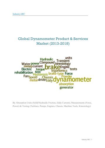 Global Dynamometer Product & Services Market (2013-2018)