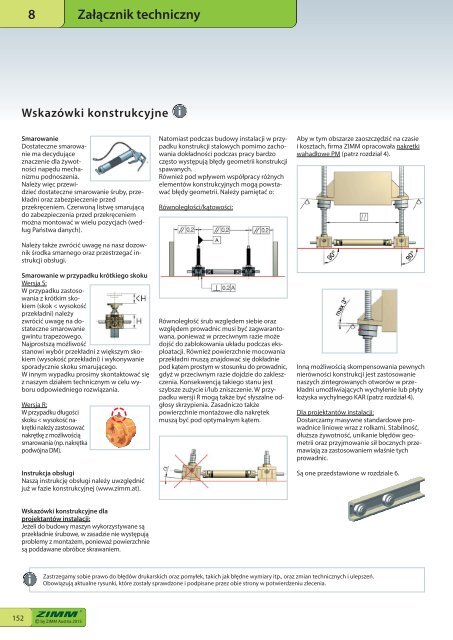 Przekładnie śrubowe | ZIMM Catalogue XII 1.1 - PL