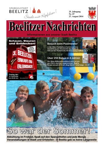 Beelitzer Nachrichten August 2014