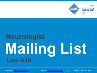 Get Potential Response - Neurologist Email List