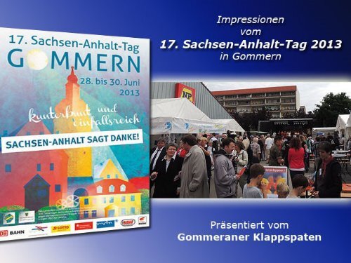 17. Sachsen-Anhalt-Tag 2013 in Gommern