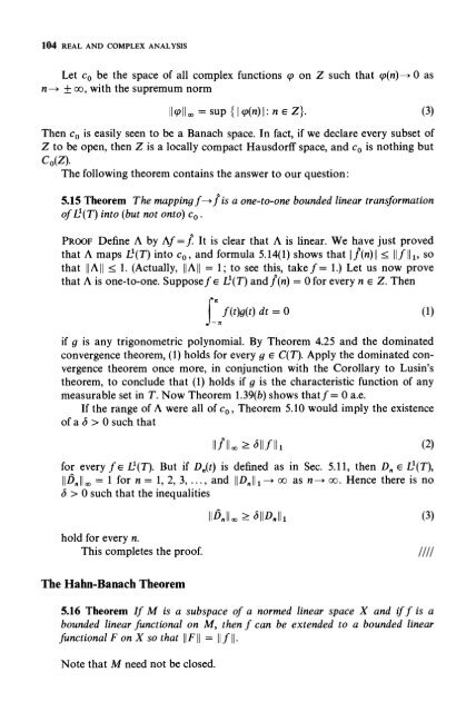 Real and Complex Analysis (Rudin)