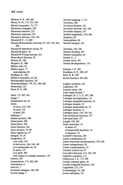 Real and Complex Analysis (Rudin)