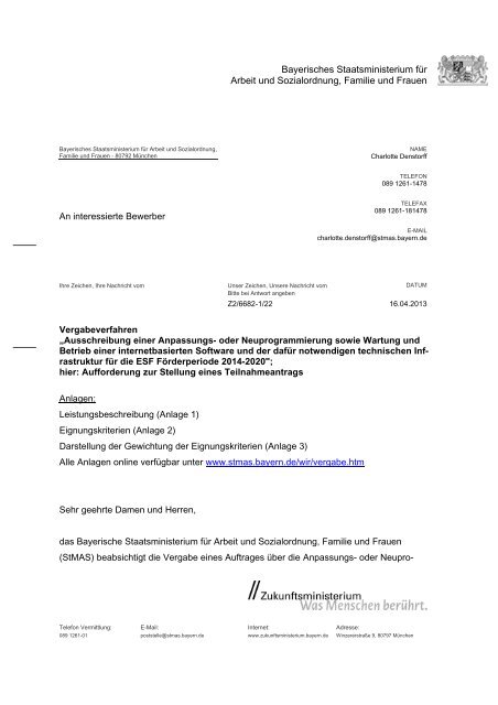 Bayerisches Staatsministerium fÃ¼r Arbeit und Sozialordnung ...