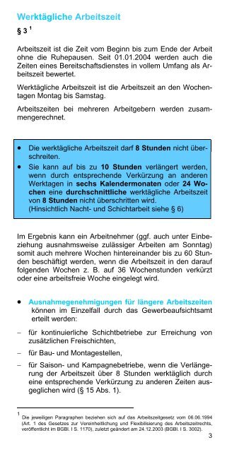 Arbeitszeitgesetz - Bayerisches Staatsministerium fÃ¼r Arbeit und ...