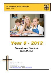 Handbook for web - St Thomas More College