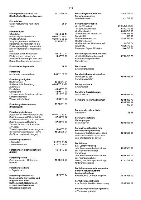 Haushaltsgesetz - Bayerisches Staatsministerium der Finanzen ...