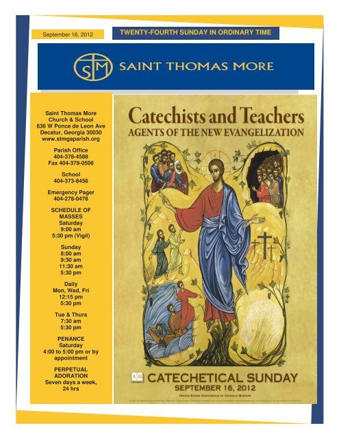 twenty-fourth sunday in ordinary time - Saint Thomas More