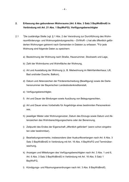 Verwaltungsvorschriften zum Vollzug des Wohnungsbindungsrechts ...