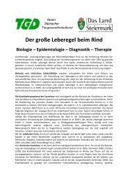 Merkblatt - Der große Leberegel beim Rind Biologie – Epidemiologie