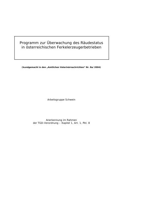 AVN - SN 8a/2004 - Der Steirische Tiergesundheitsdienst