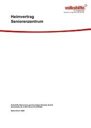 Heimvertrag Seniorenzentrum - Volkshilfe Steiermark