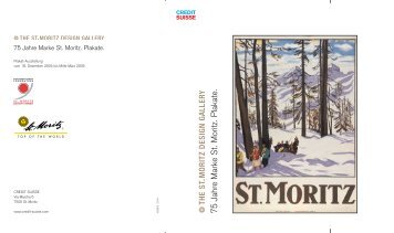 75 Jahre Marke St. Moritz. Plakate.