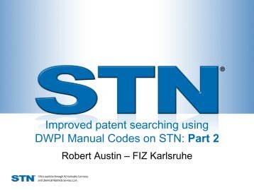 DWPI Manual Codes - Part 2 - STN International